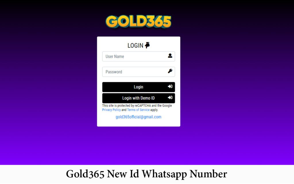Gold365 New Id Whatsapp Number